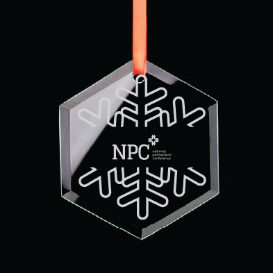 National Panhellenic Conference Hexagon Single-Snowflake Ornament