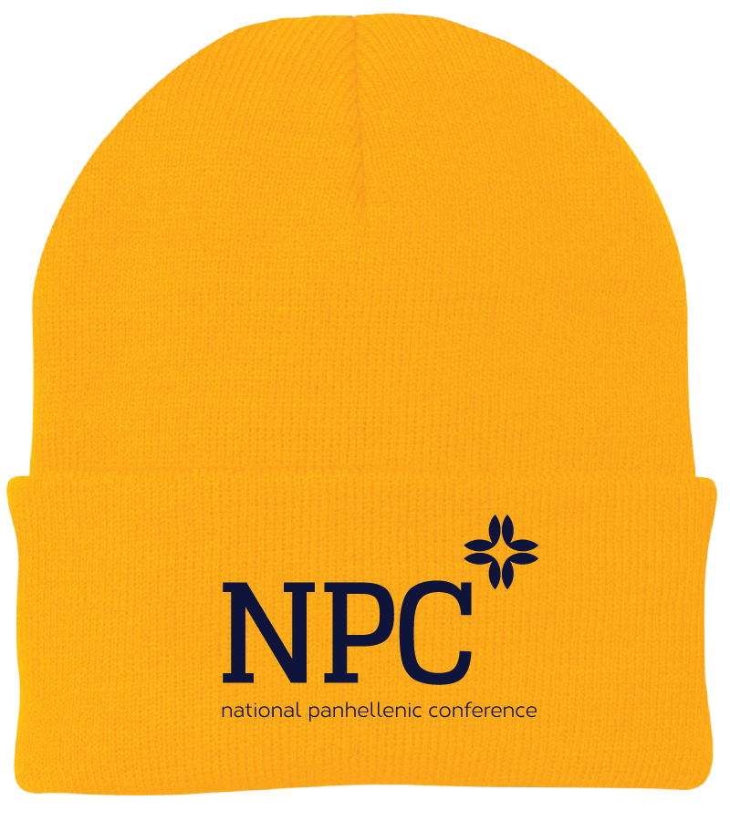 National Panhellenic Conference Lettered Beanies