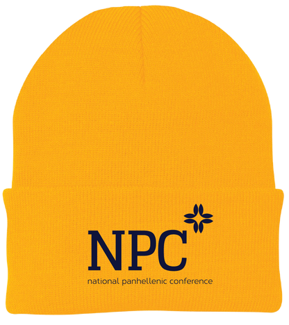 National Panhellenic Conference Lettered Beanies