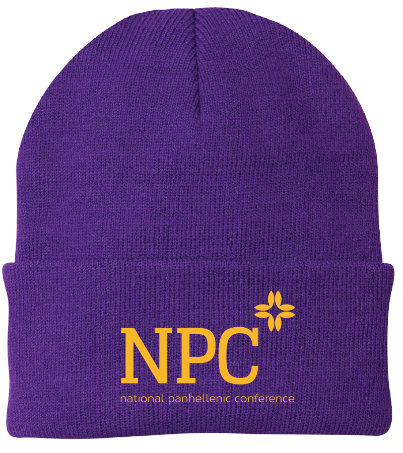 National Panhellenic Conference Lettered Beanies