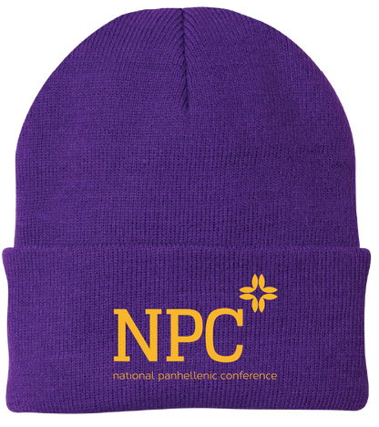 National Panhellenic Conference Lettered Beanies