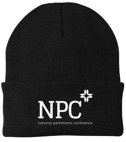 National Panhellenic Conference Lettered Beanies