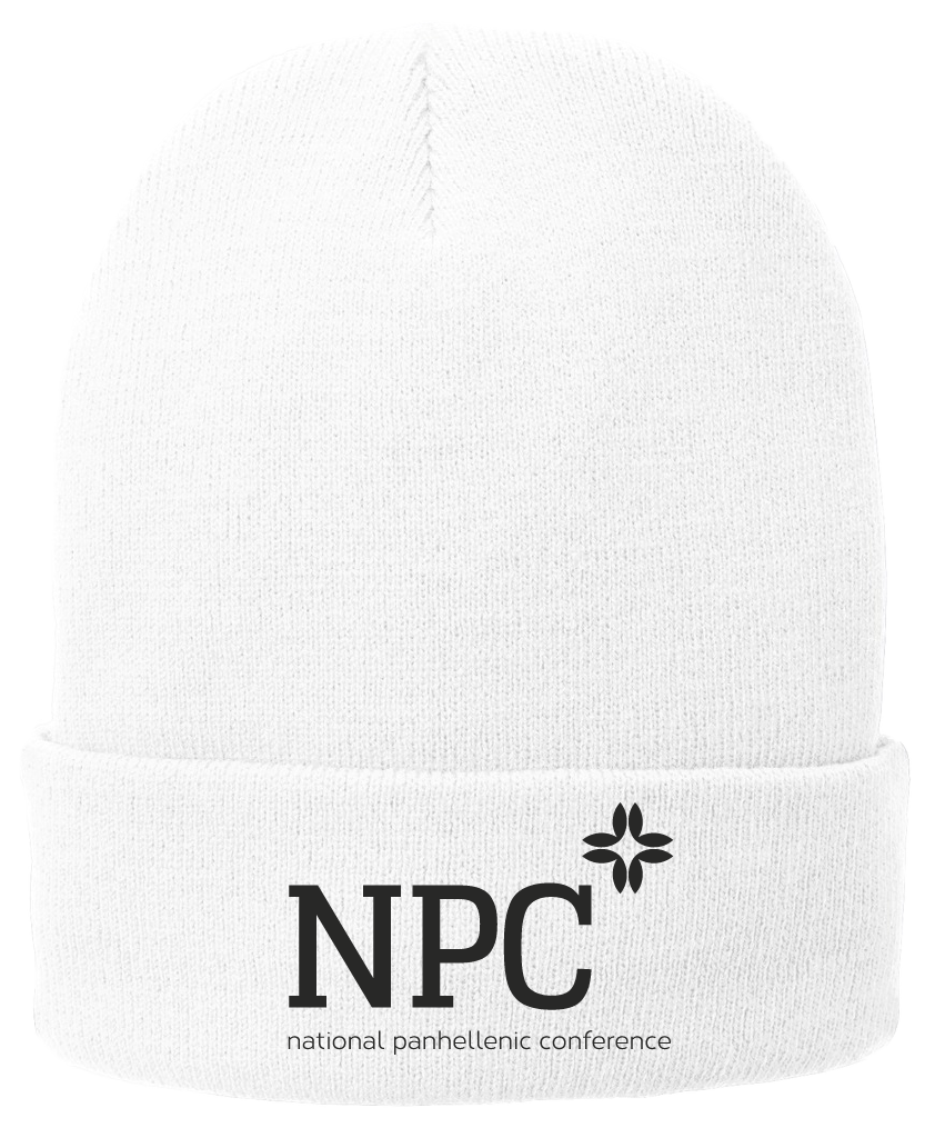 National Panhellenic Conference Lettered Beanies
