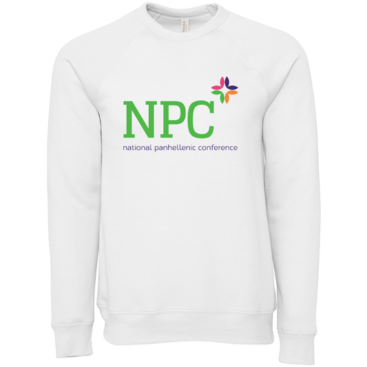 National Panhellenic Conference Full-Color Embroidered Lettered Crewneck Sweatshirts