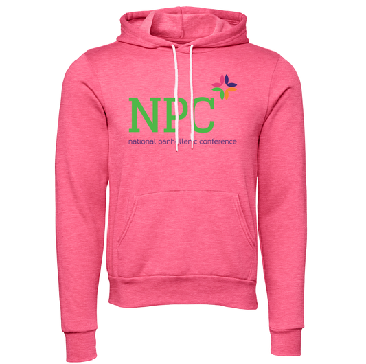 National Panhellenic Conference Full-Color Embroidered Lettered Hooded Sweatshirts
