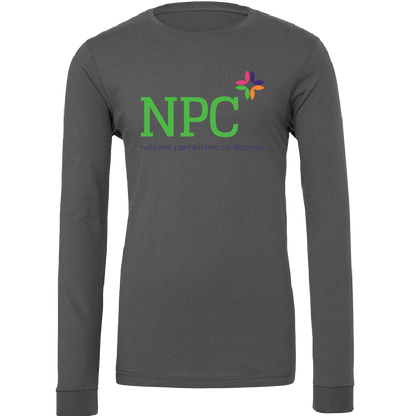 National Panhellenic Conference Full-Color Lettered Long Sleeve T-Shirts