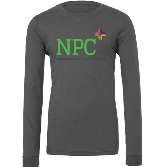 National Panhellenic Conference Full-Color Lettered Long Sleeve T-Shirts