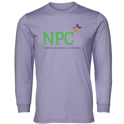 National Panhellenic Conference Full-Color Lettered Long Sleeve T-Shirts