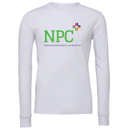 National Panhellenic Conference Full-Color Lettered Long Sleeve T-Shirts