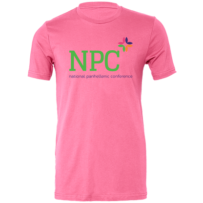 National Panhellenic Conference Full-Color Lettered Short Sleeve T-Shirts