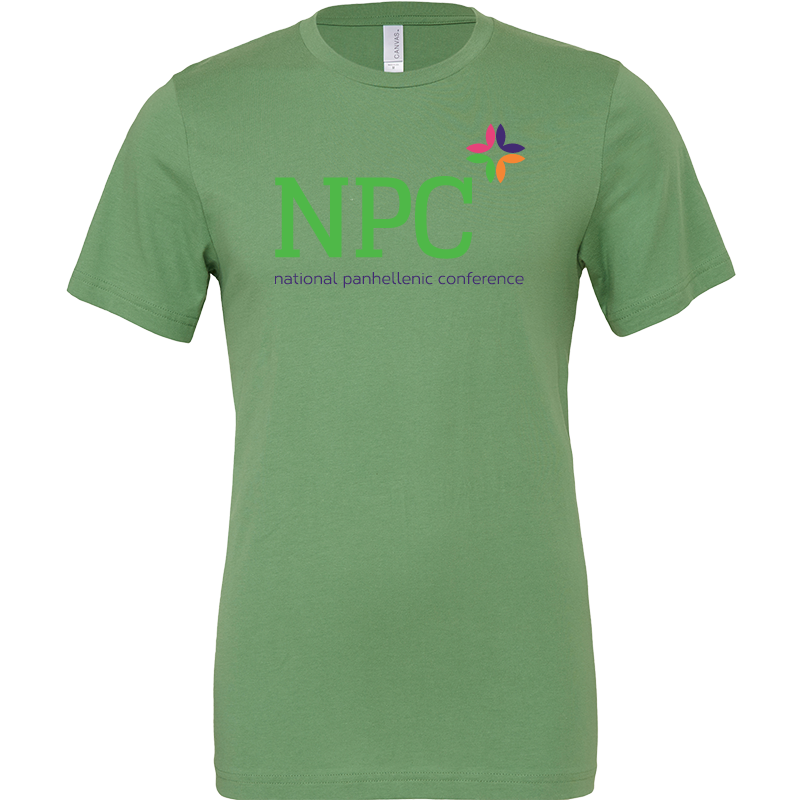 National Panhellenic Conference Full-Color Lettered Short Sleeve T-Shirts