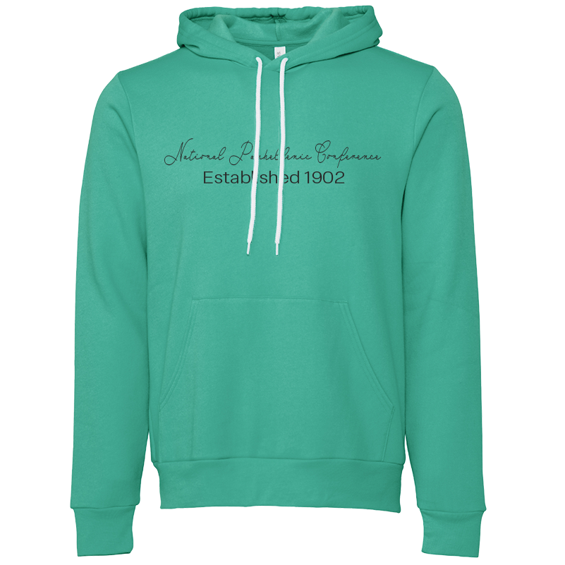 National Panhellenic Conference Embroidered Scripted Name Hooded Sweatshirts