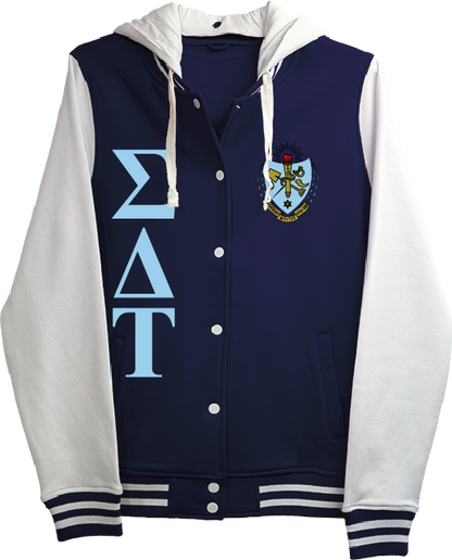 Sigma Delta Tau Varsity Hooded Sweatshirt
