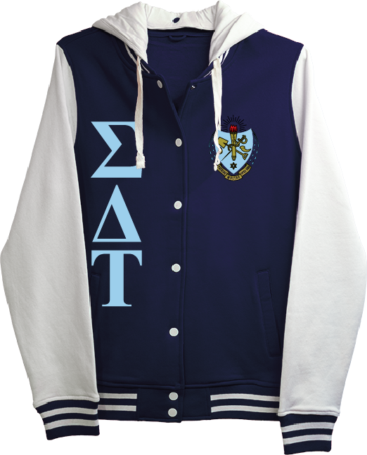 Sigma Delta Tau Varsity Hooded Sweatshirt
