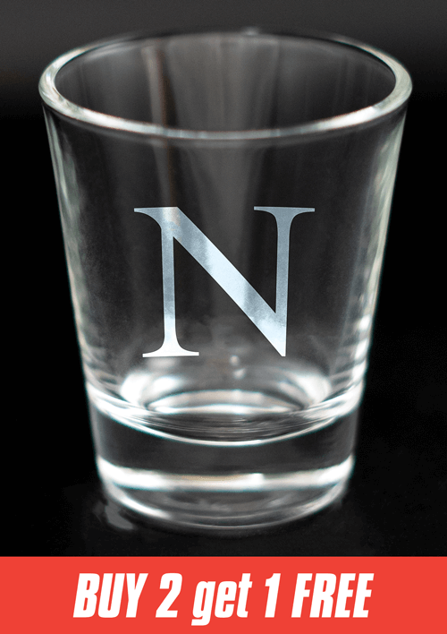 Greek Letter Shot Glasses