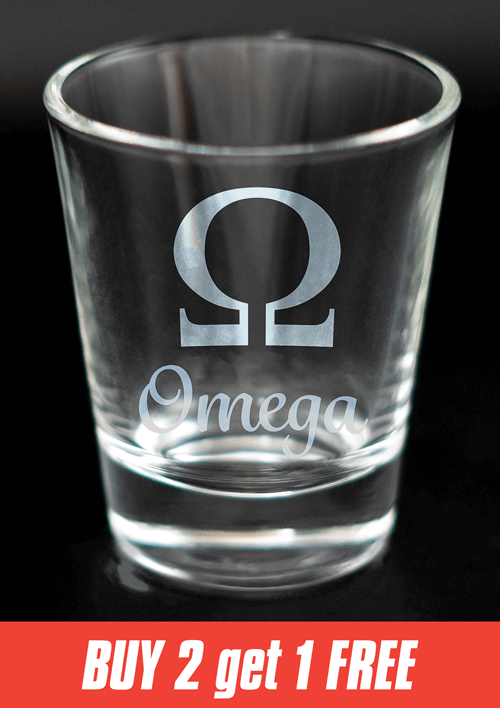 Greek Letter Shot Glasses