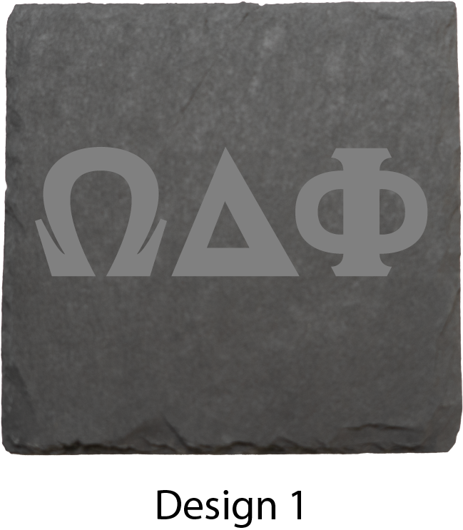 Omega Delta Phi Stone Coasters - 4-Pack