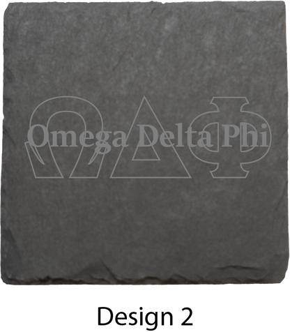 Omega Delta Phi Stone Coasters - 4-Pack