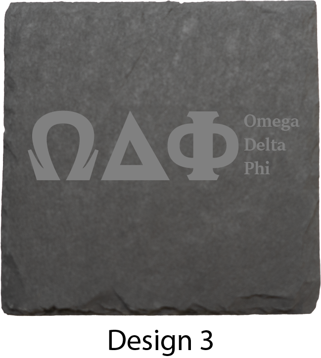 Omega Delta Phi Stone Coasters - 4-Pack