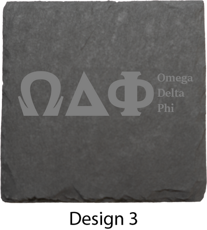 Omega Delta Phi Stone Coasters - 4-Pack