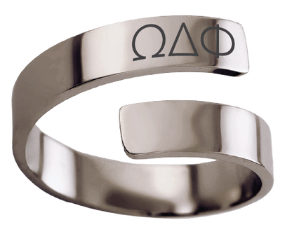 Omega Delta Phi Lettered Rings