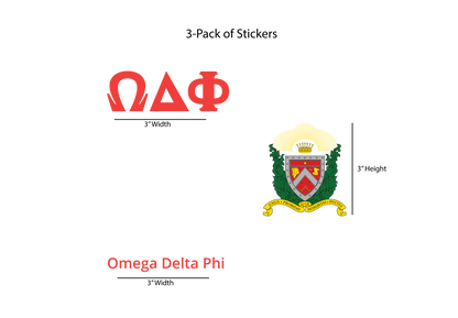 Omega Delta Phi Stickers