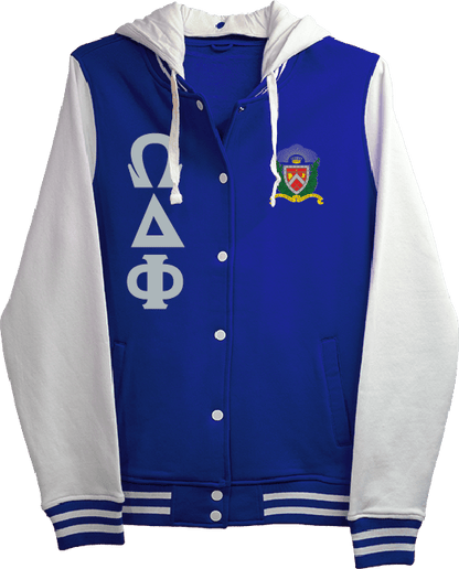 Omega Delta Phi Varsity Hooded Sweatshirt