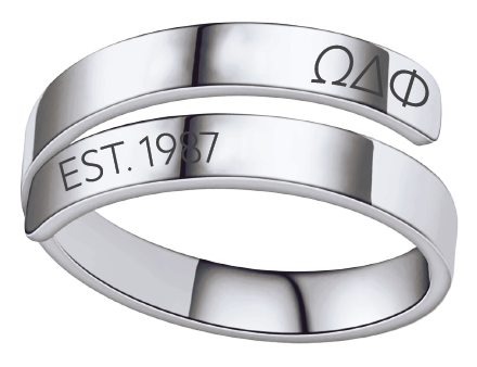 Omega Delta Phi Year and Letters Rings