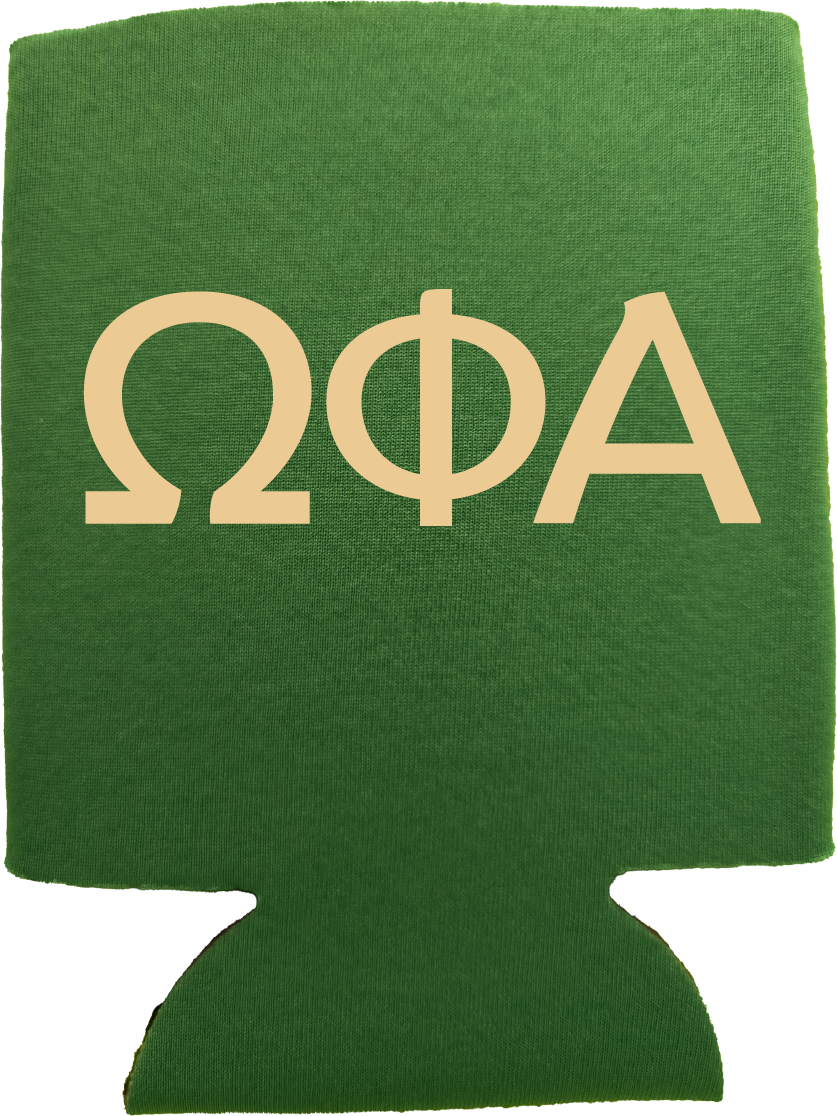 Omega Phi Alpha Can Coozies