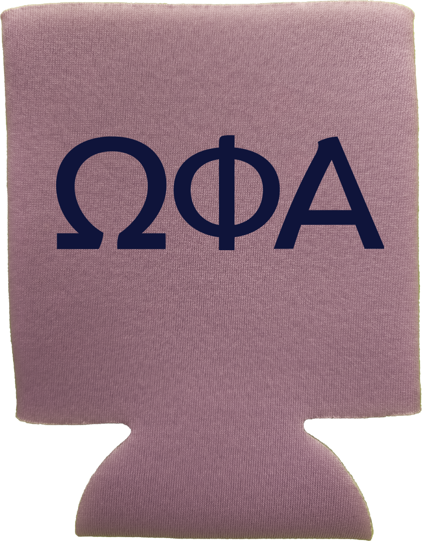 Omega Phi Alpha Can Coozies