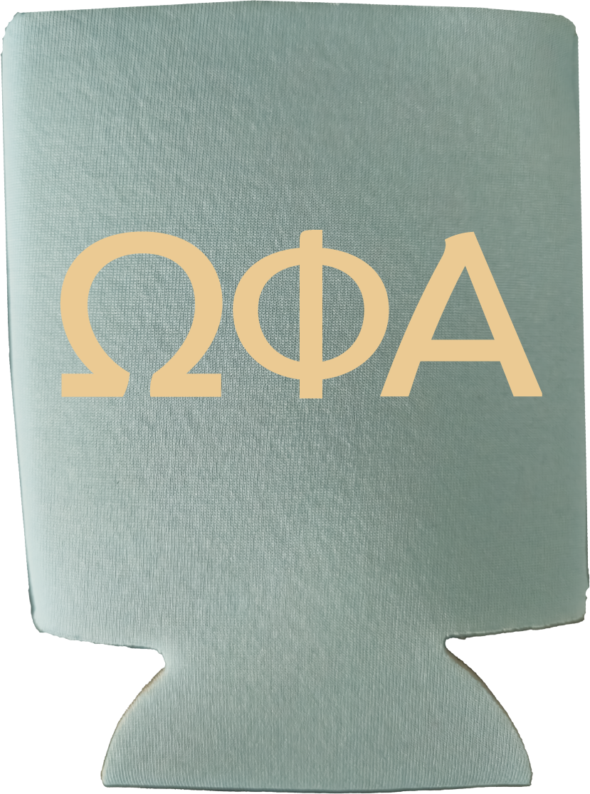 Omega Phi Alpha Can Coozies