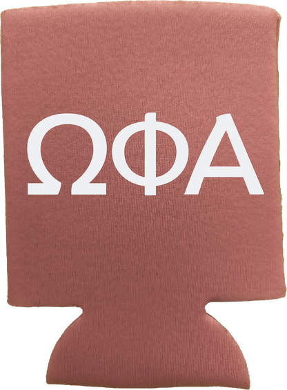 Omega Phi Alpha Can Coozies