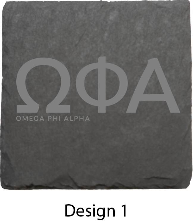 Omega Phi Alpha Stone Coasters - 4-Pack