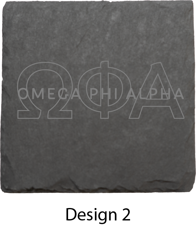 Omega Phi Alpha Stone Coasters - 4-Pack