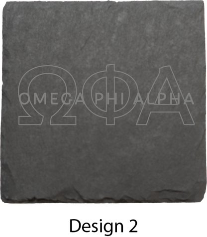 Omega Phi Alpha Stone Coasters - 4-Pack