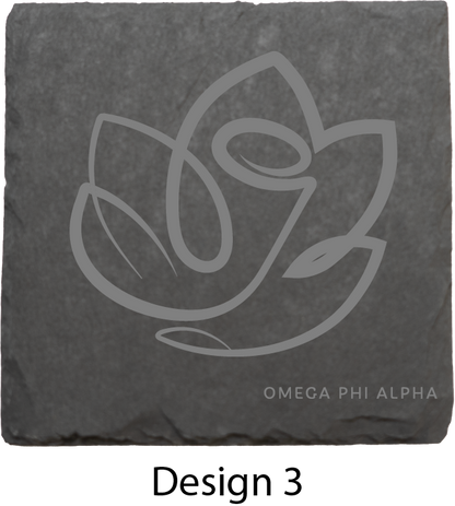 Omega Phi Alpha Stone Coasters - 4-Pack