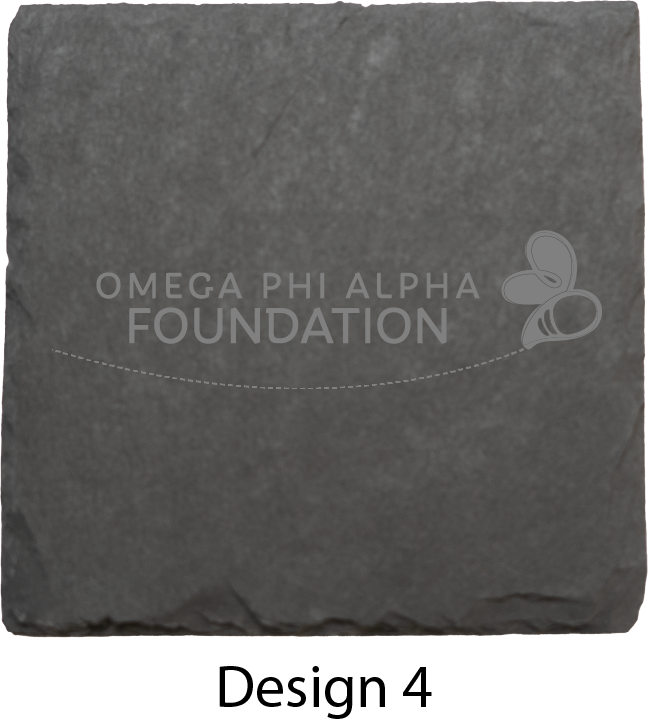 Omega Phi Alpha Stone Coasters - 4-Pack