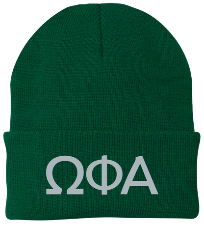 Omega Phi Alpha Lettered Beanies