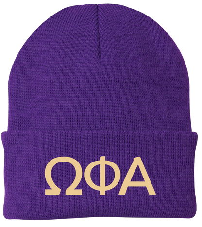 Omega Phi Alpha Lettered Beanies