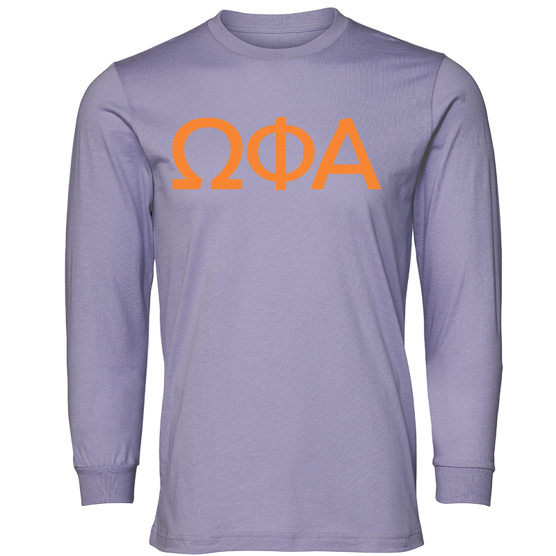 Omega Phi Alpha Lettered Long Sleeve T-Shirts