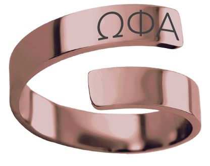 Omega Phi Alpha Lettered Rings