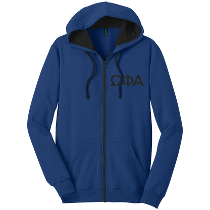 Omega Phi Alpha Zip-Up Hooded Sweatshirts