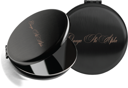 Omega Phi Alpha Script Pocket Mirrors