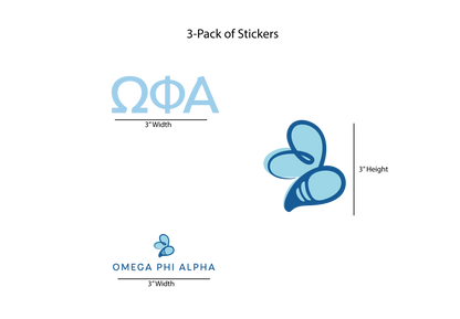 Omega Phi Alpha Stickers
