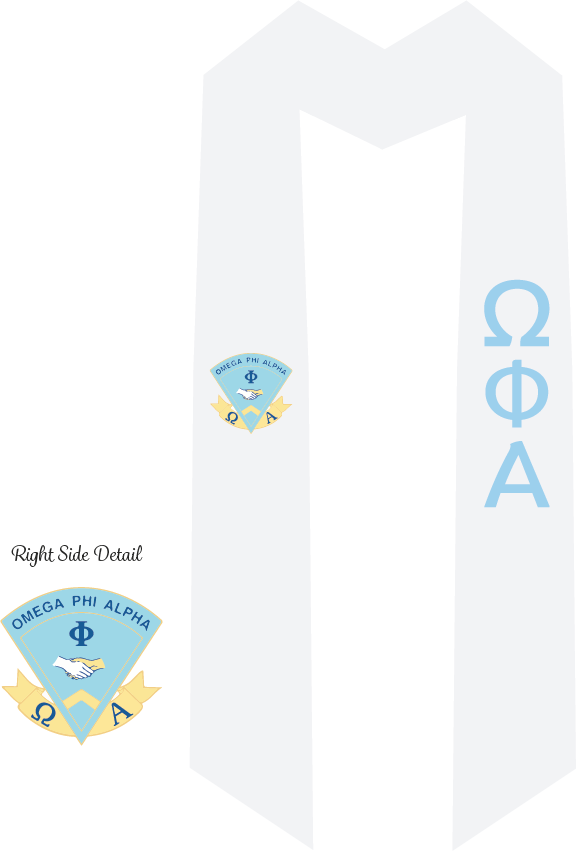 Omega Phi Alpha Graduation Stoles