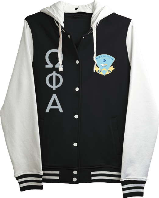 Omega Phi Alpha Varsity Hooded Sweatshirt