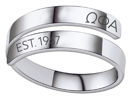 Omega Phi Alpha Year and Letters Rings