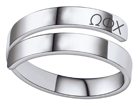 Omega Phi Chi Lettered Rings