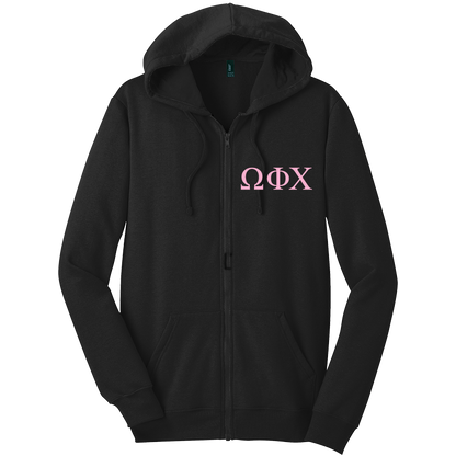 Omega Phi Chi Zip-Up Hooded Sweatshirts