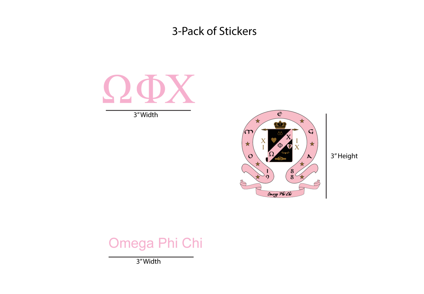 Omega Phi Chi Stickers